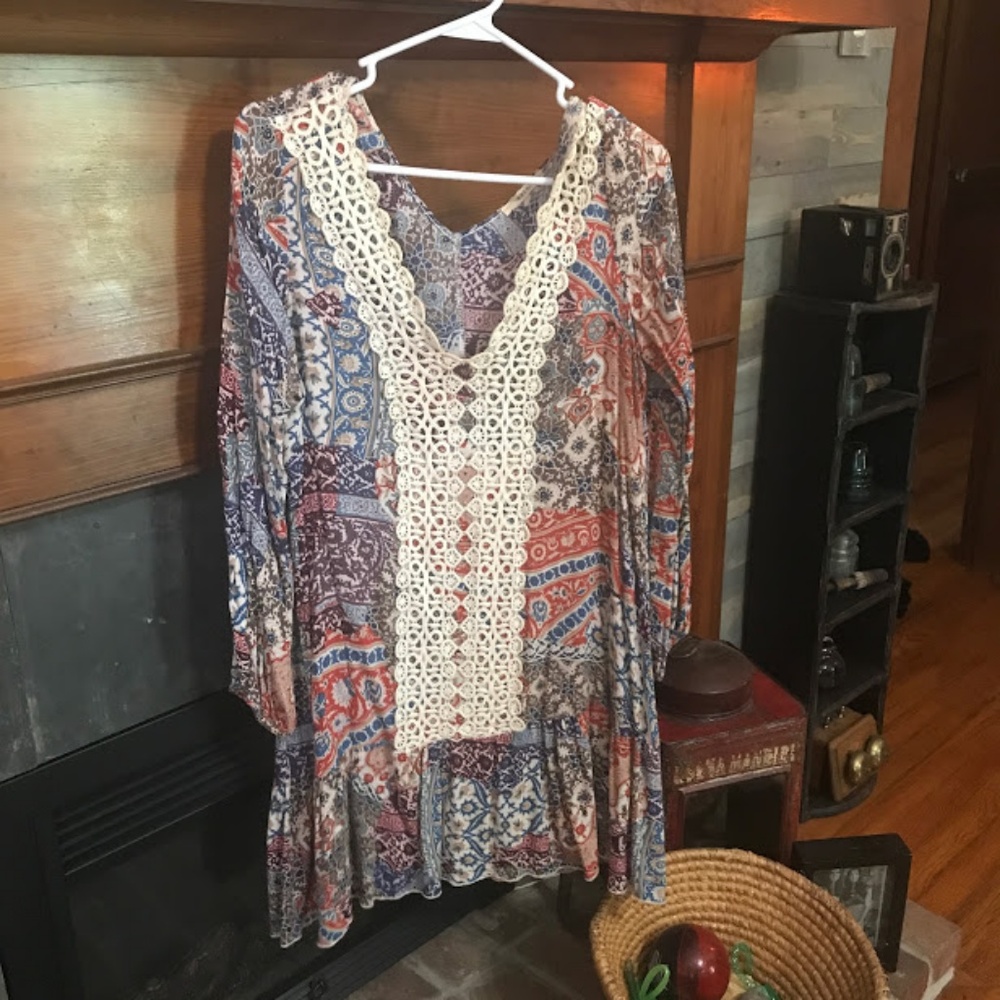 Boho flowy tunic